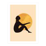 Woman And The Moon II (Print Only) thumbnail