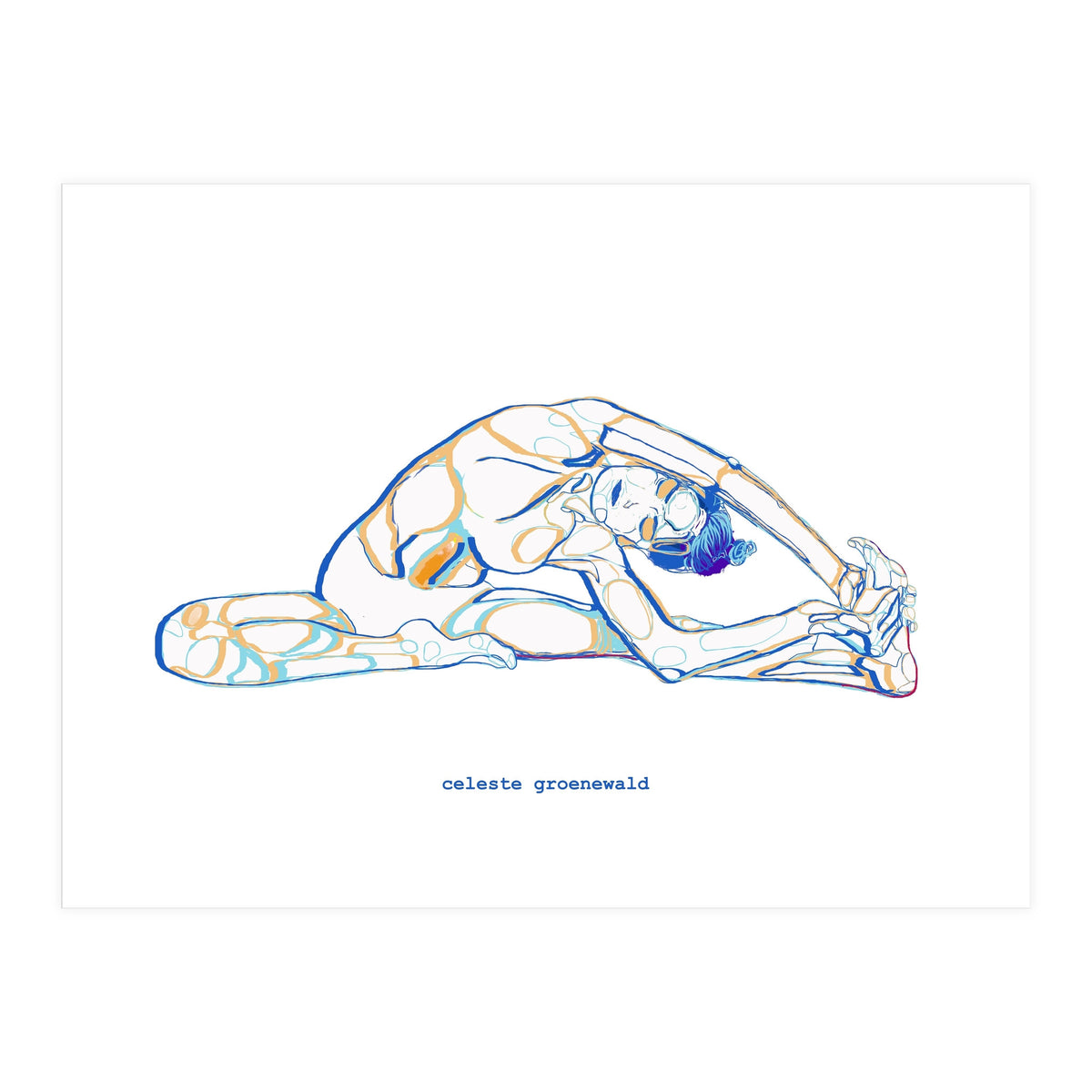 Seated Angle Pose (Print Only)