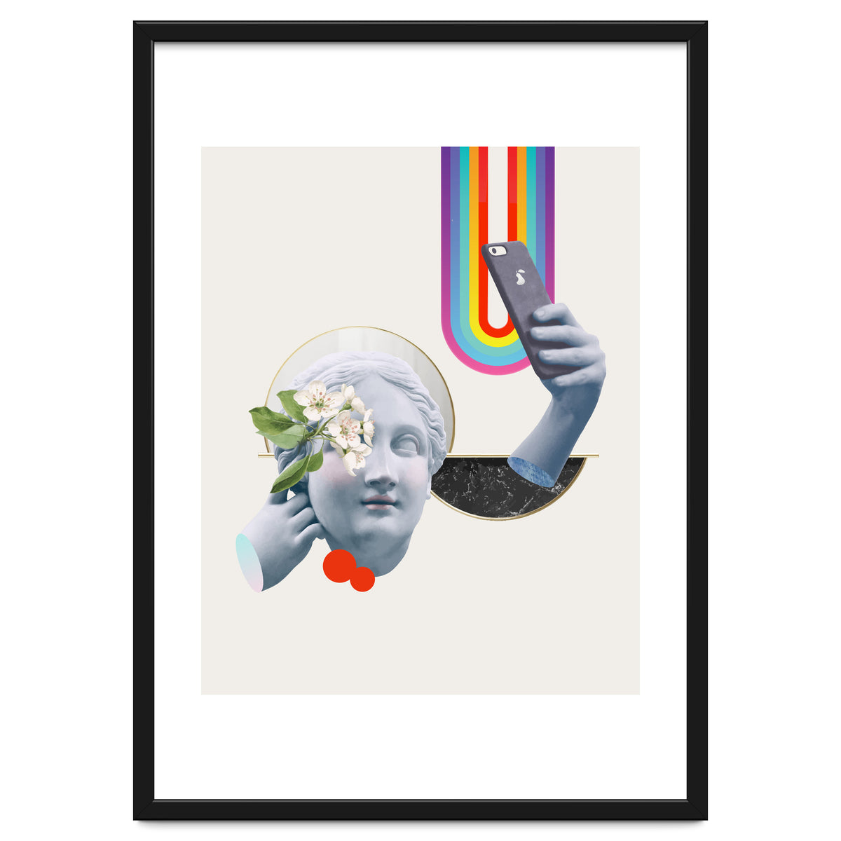 Greek Goddess Rainbow Selfie By Pear