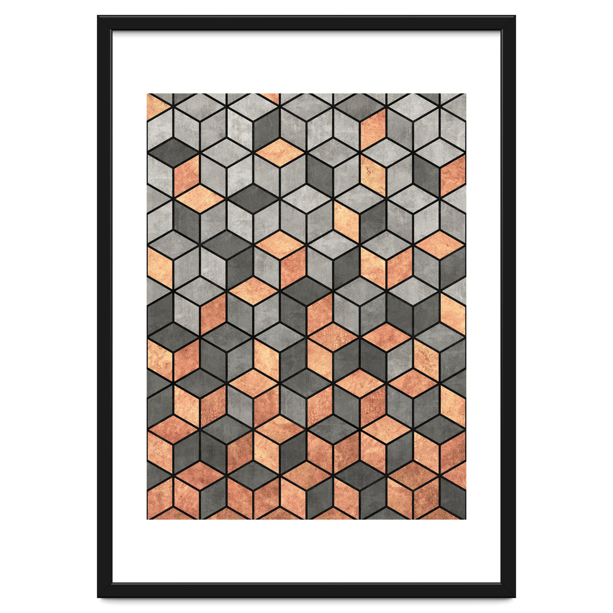 Concrete and Copper Cubes