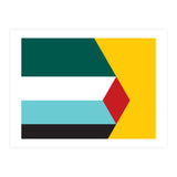 Geometric Shapes No. 43 - yellow & green (Print Only) thumbnail