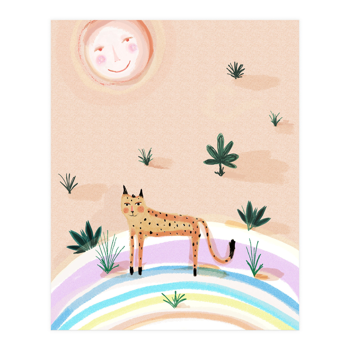 Rainbow Leopard  (Print Only)