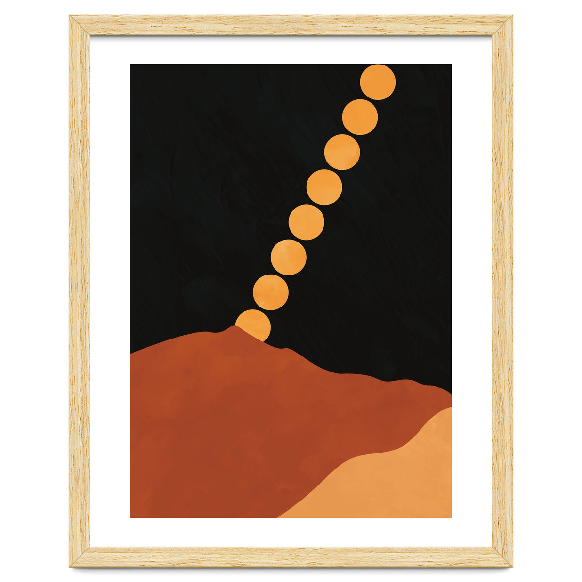 Mountain Hills Moon Earth Tones