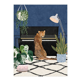 Cheetah playing the piano (Print Only) thumbnail