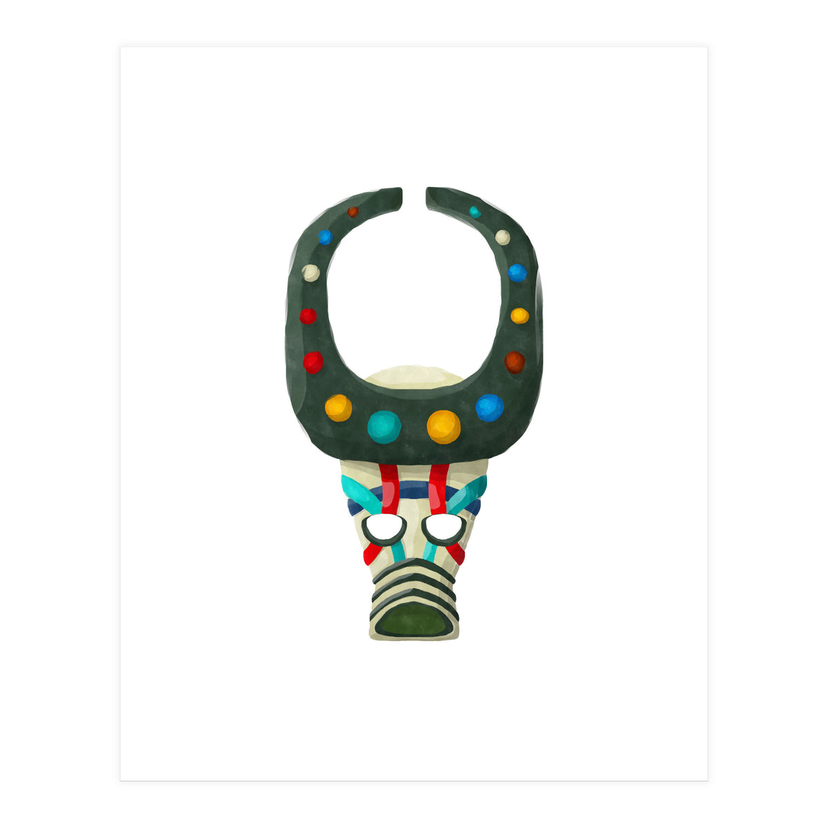 Tribal Mask 19 (Print Only)