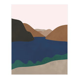 Neutral Mid Century Montains Nordic Print (Print Only) thumbnail