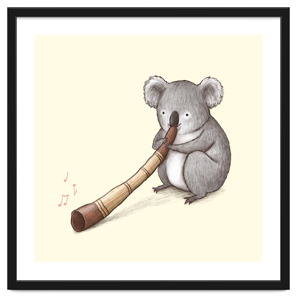 Koala Playing a Didgeridoo