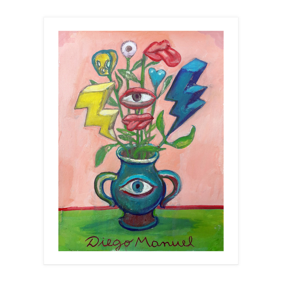 Florero Con 2 Rayos (Print Only)