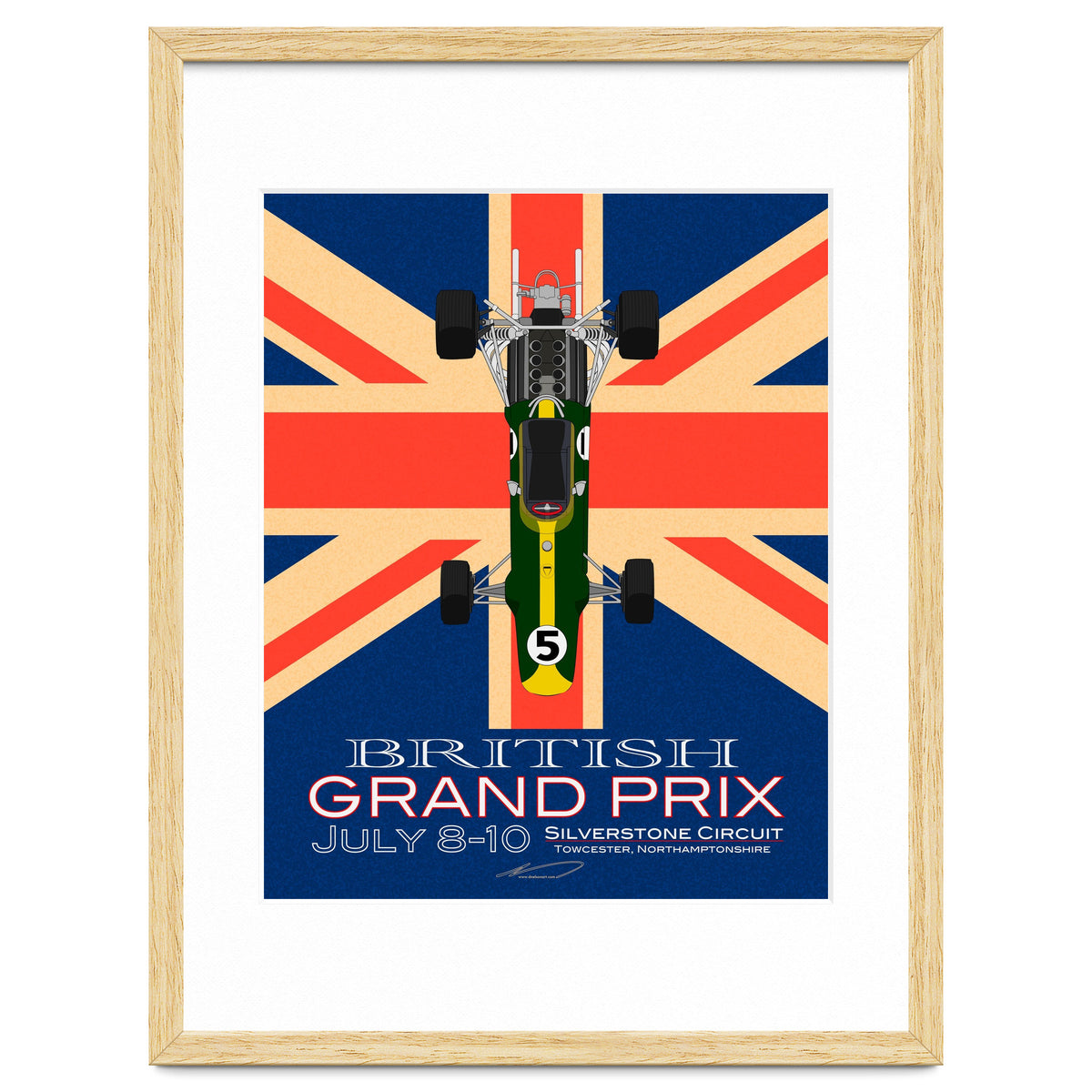 British Grand Prix poster