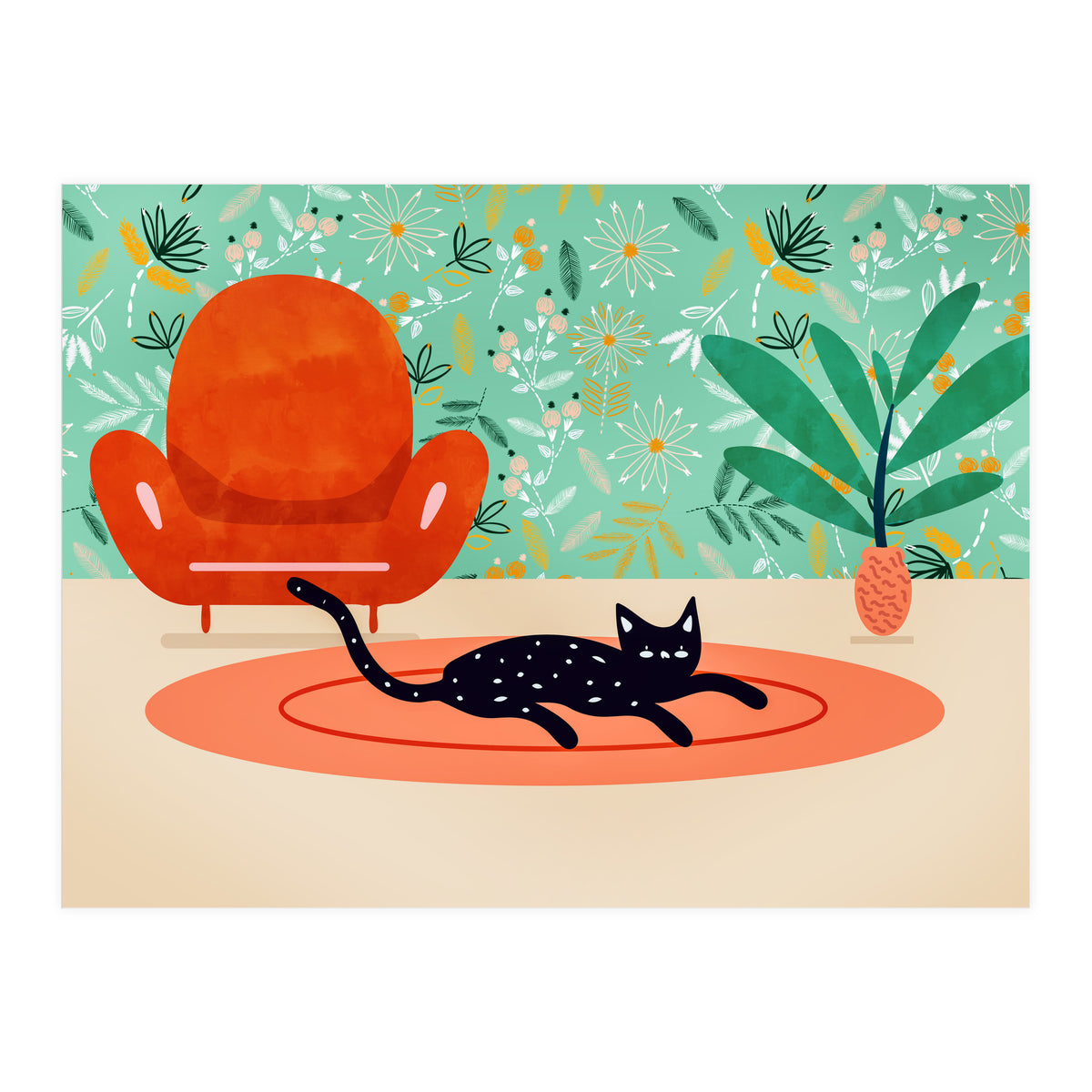 Boho Cat (Print Only)