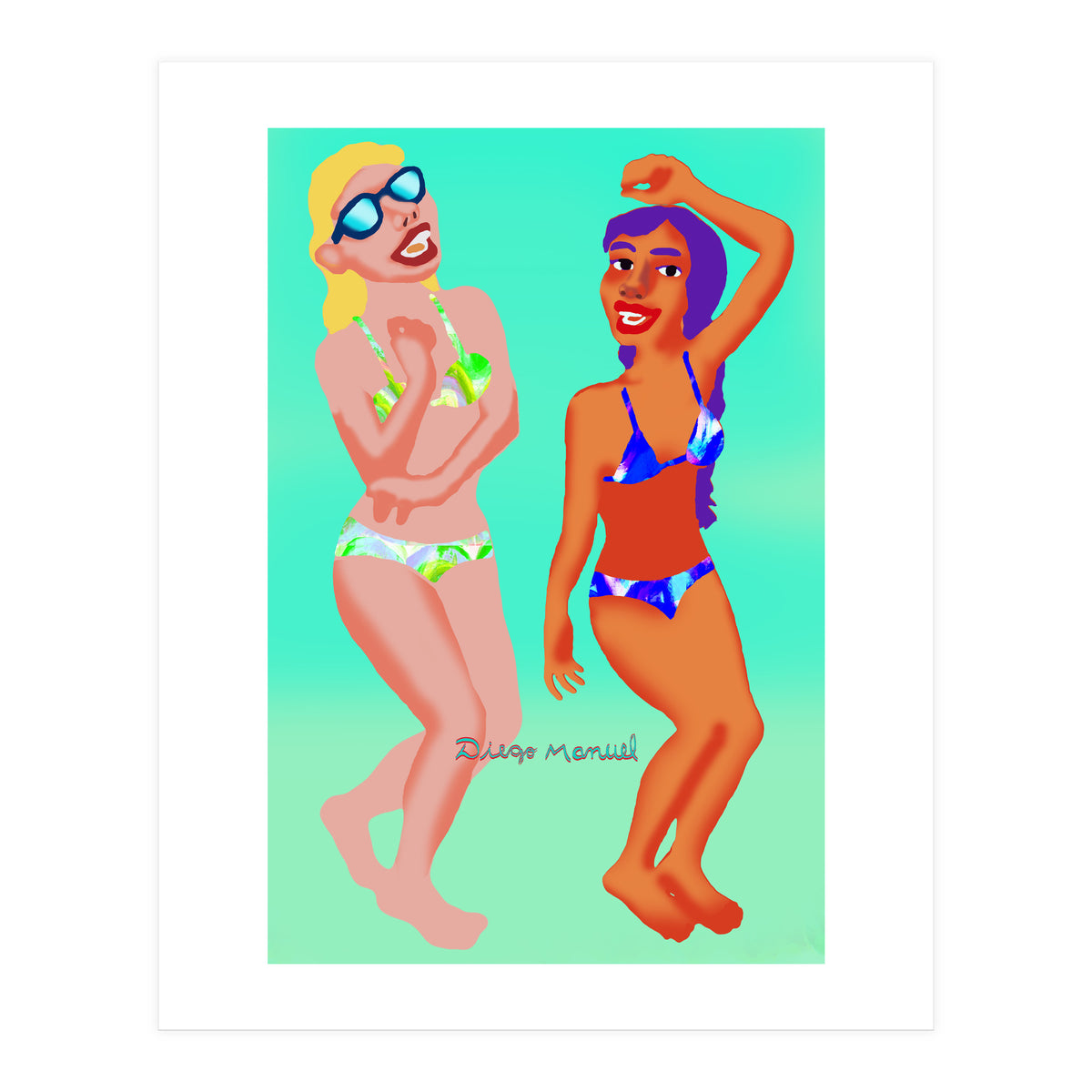 Fiesta En La Playa 1 B (Print Only)