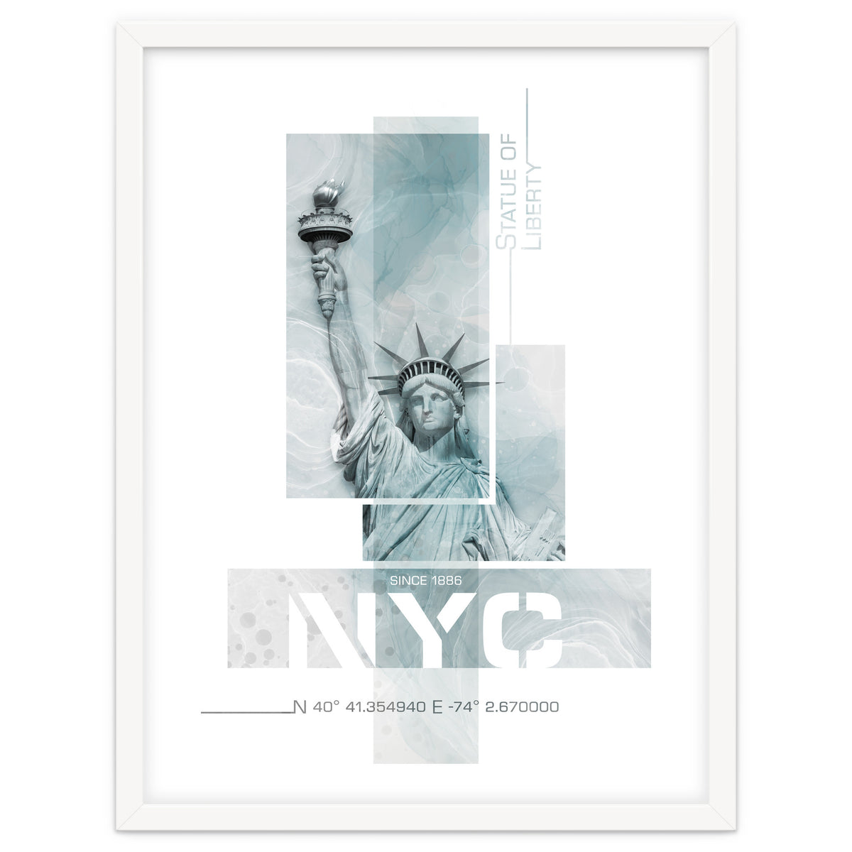 NYC Statue of Liberty | turquoise marble
