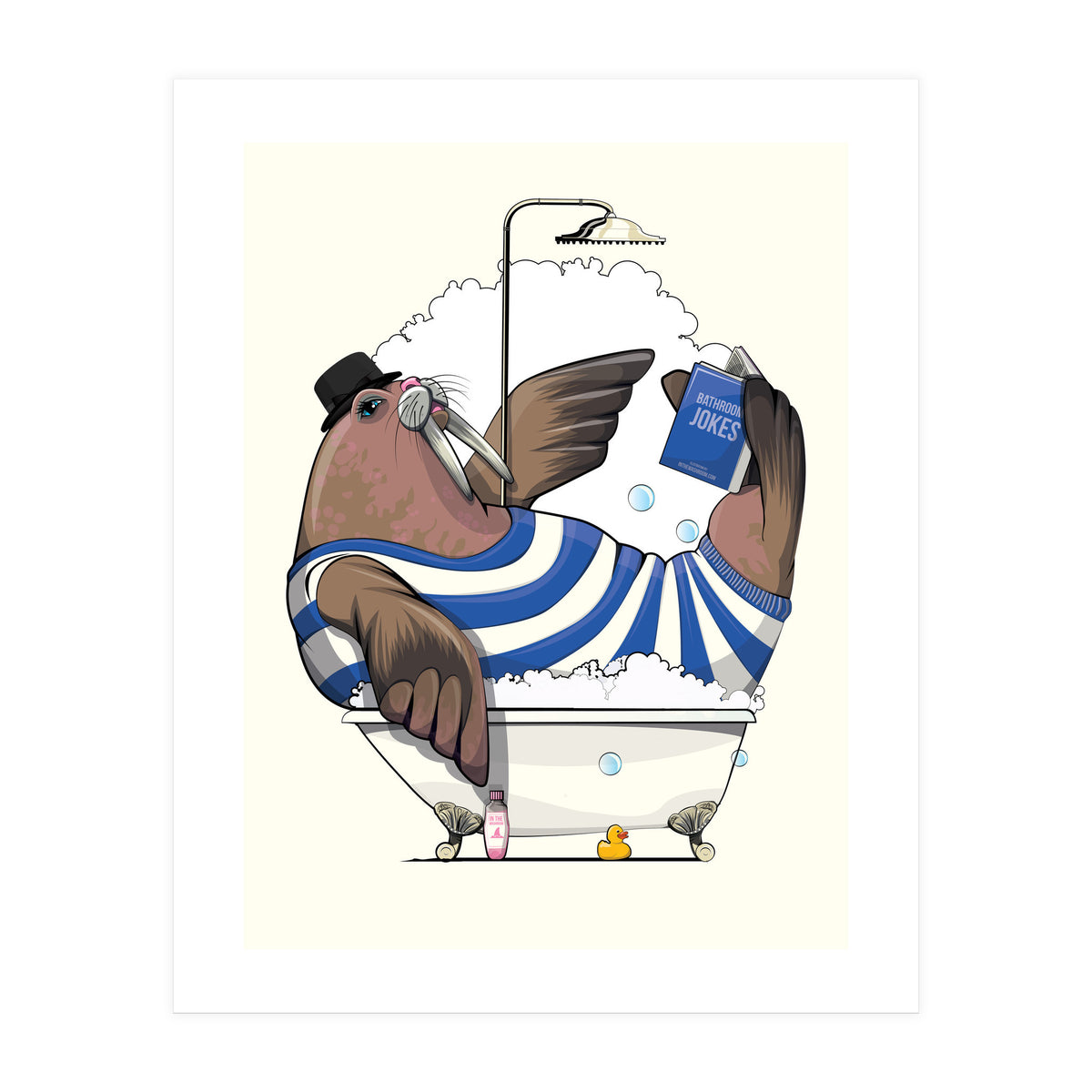 Walrus in the Bath (Print Only)