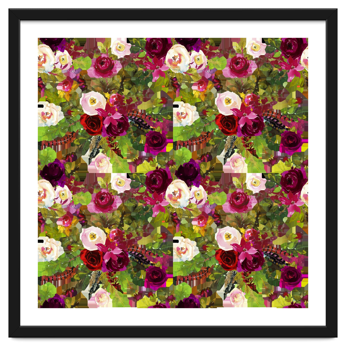 Water Colour Rose Pattern