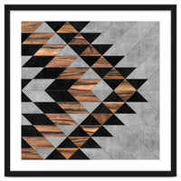 Urban Tribal Pattern No.10 - Concrete and Wood