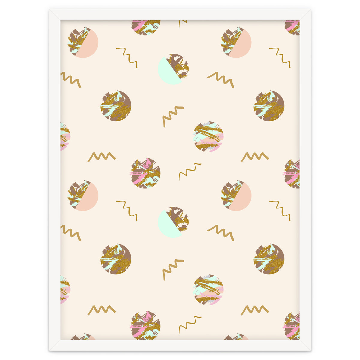 Abstract geometric vector painting