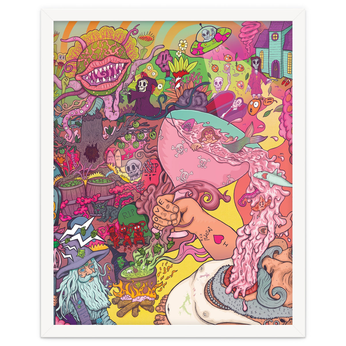 Abbeydale Brewery Collab Series Full Illustration - Yeastie Boys UK, Northern Monk, Origins Fyne Ales, Haand, Brew York and Black Jack Brewery.