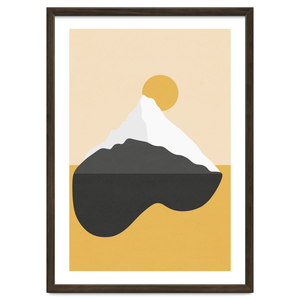 Abstract Mountain - Golden Desert