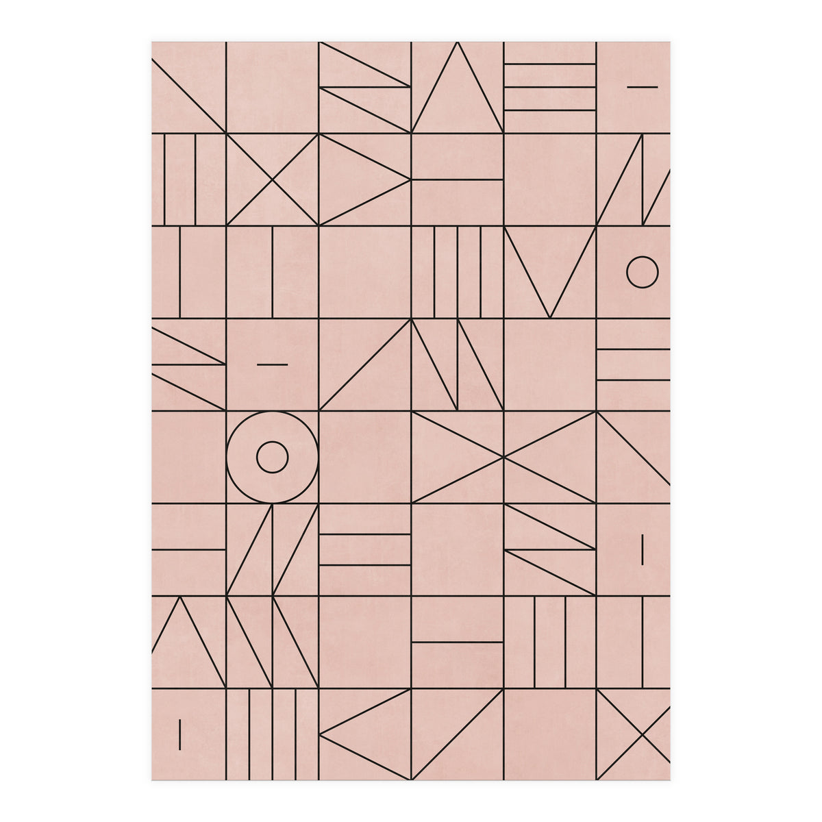 My Favorite Geometric Patterns No.2 - Pale Pink (Print Only)