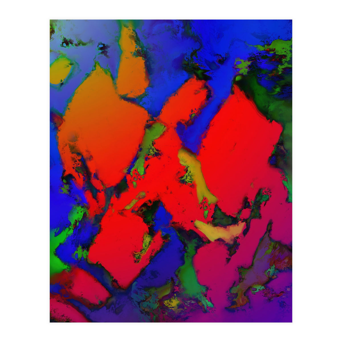 Alligator Red Glow (Print Only)