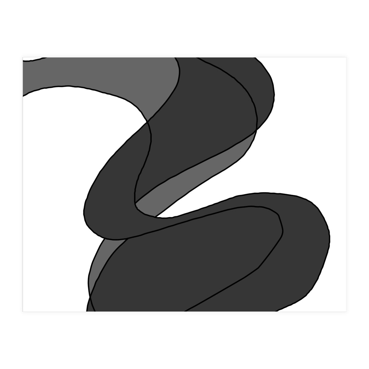 Grey Waves 5 (Print Only)