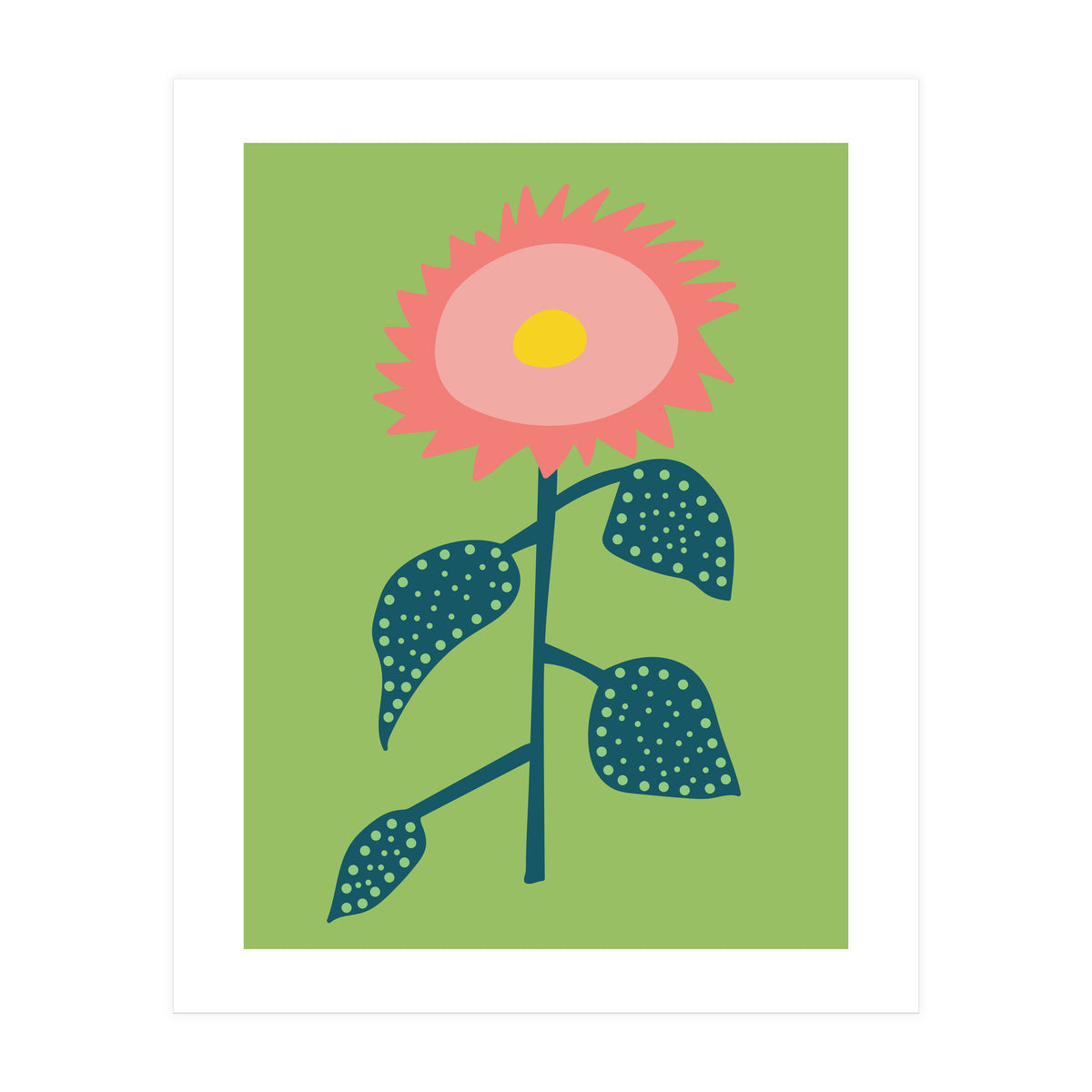 Abstract Sunflower Art (Print Only)