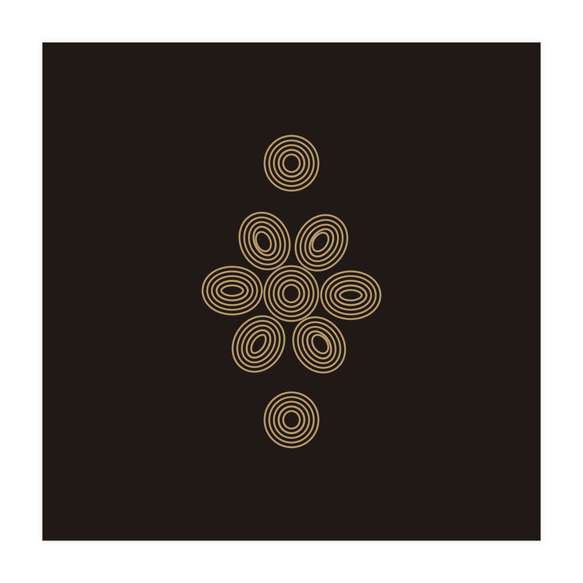 Geometric flower | minimal lines (Print Only)