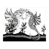 Seahorse Dragons Love Illustration (Print Only) thumbnail