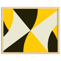 Geometric Shapes No. 4 - yellow, black & white