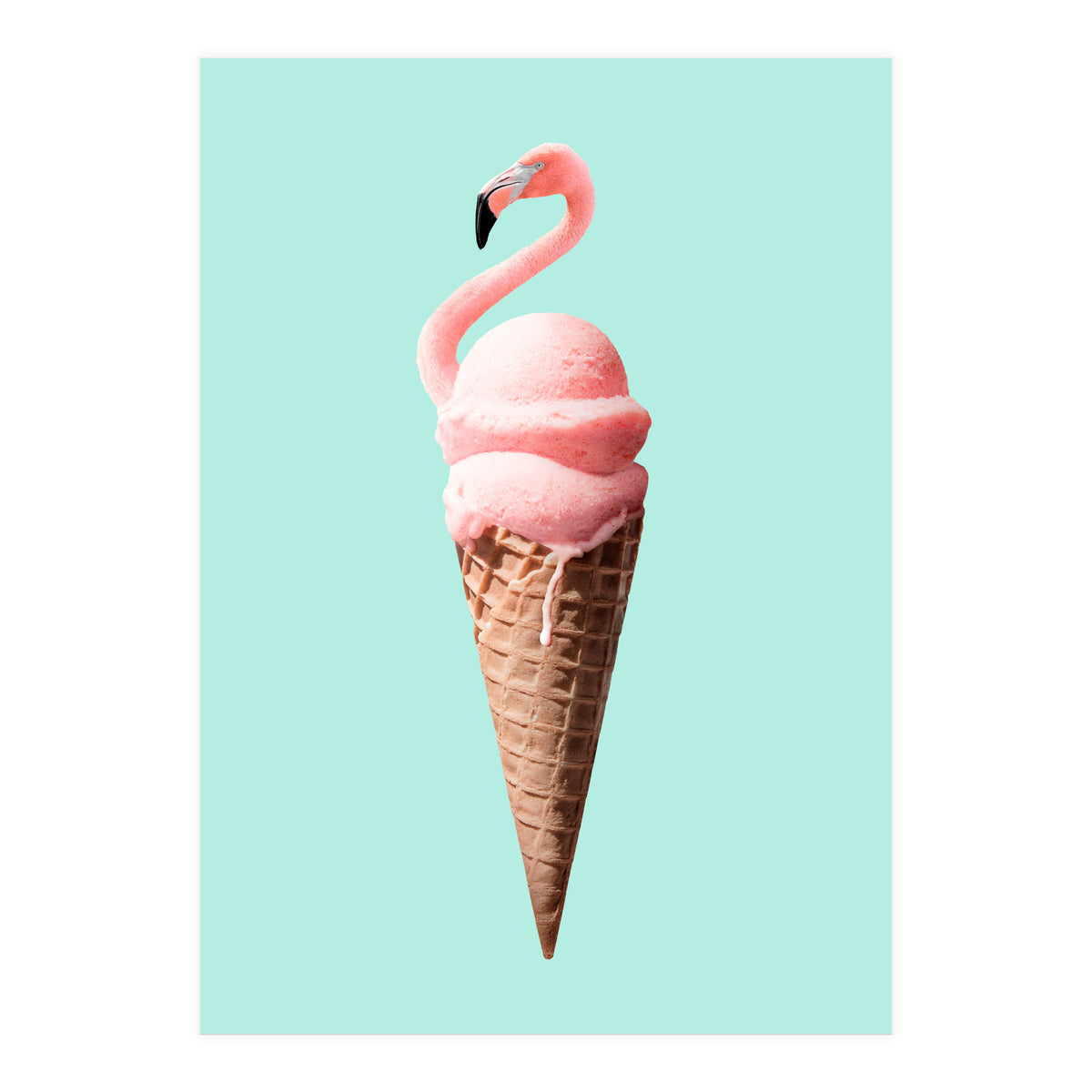 Flamingo Cone (Print Only)