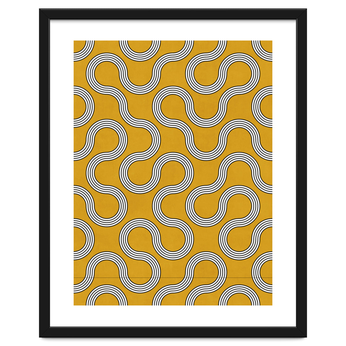 My Favorite Geometric Patterns No.31 - Mustard Yellow