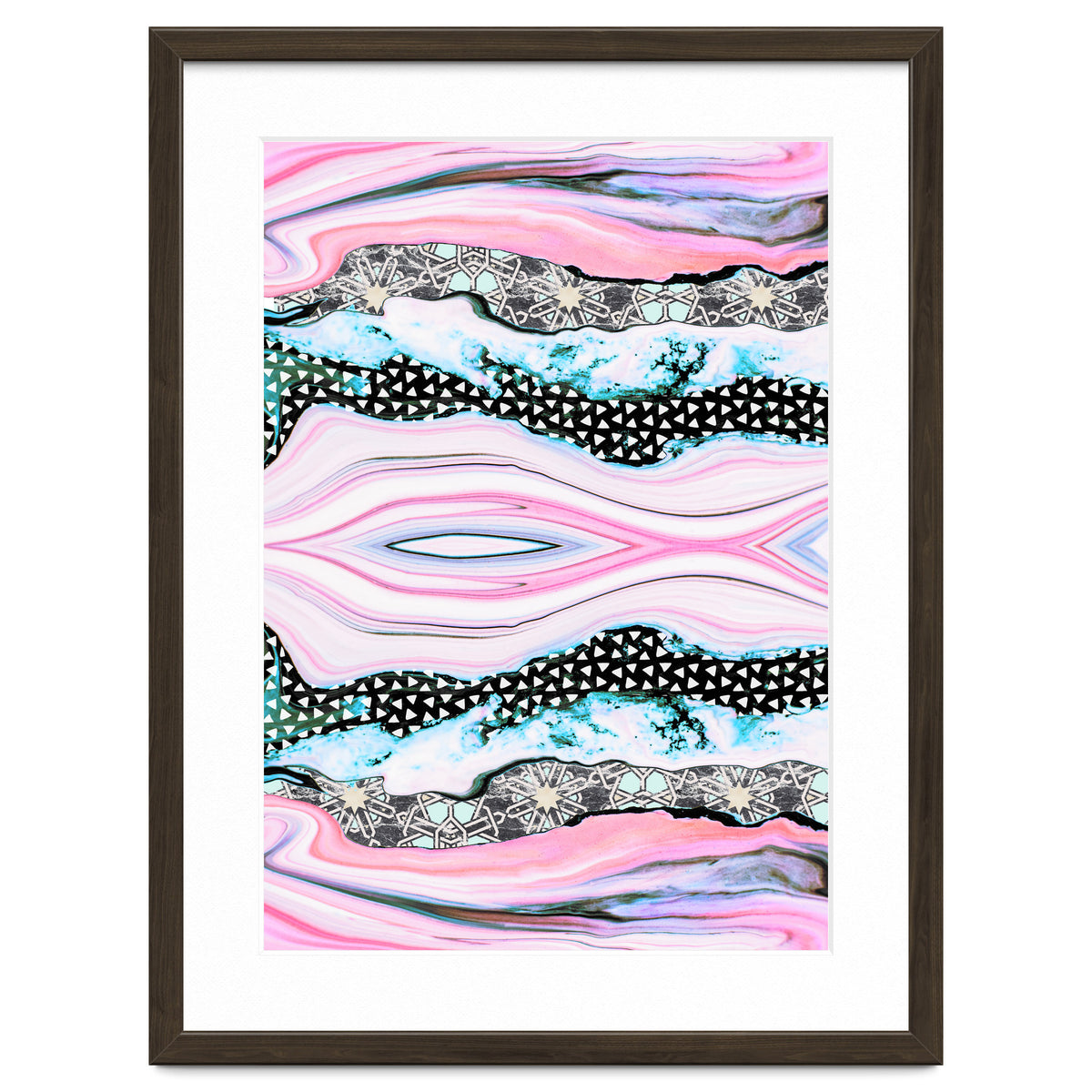 Abstract shapes of marble and patterns