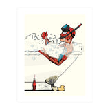 Spiderman in the Bath, funny Bathroom Humour (Print Only) thumbnail