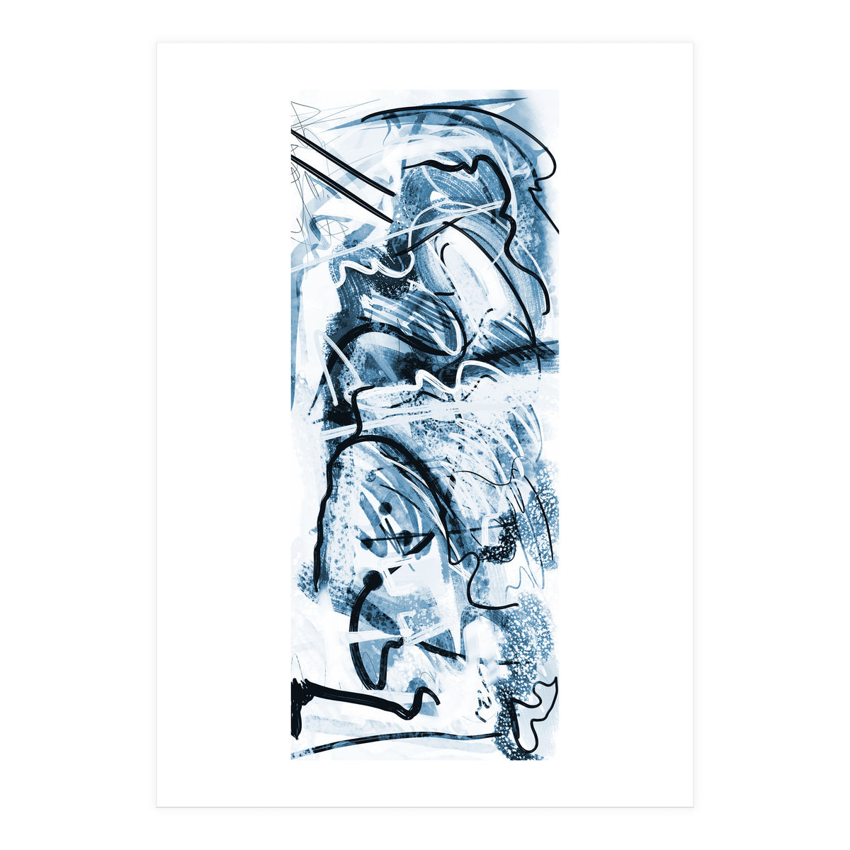 Azul Em Traços (Print Only)