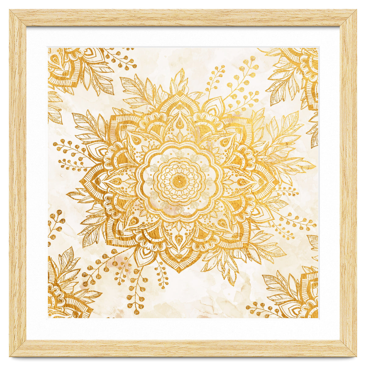 Queen Starring of Mandala-Gold Sunflower I