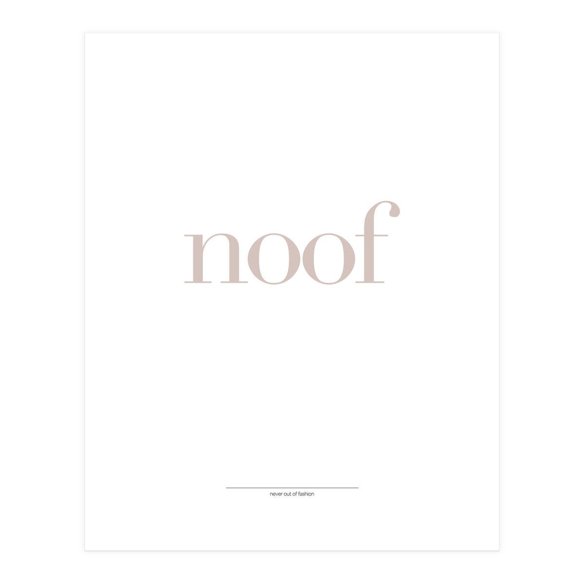 NOOF (Print Only)