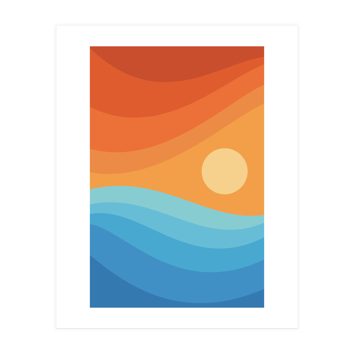 Colorful abstract landscape (Print Only)