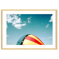 Air balloon over the blue sky