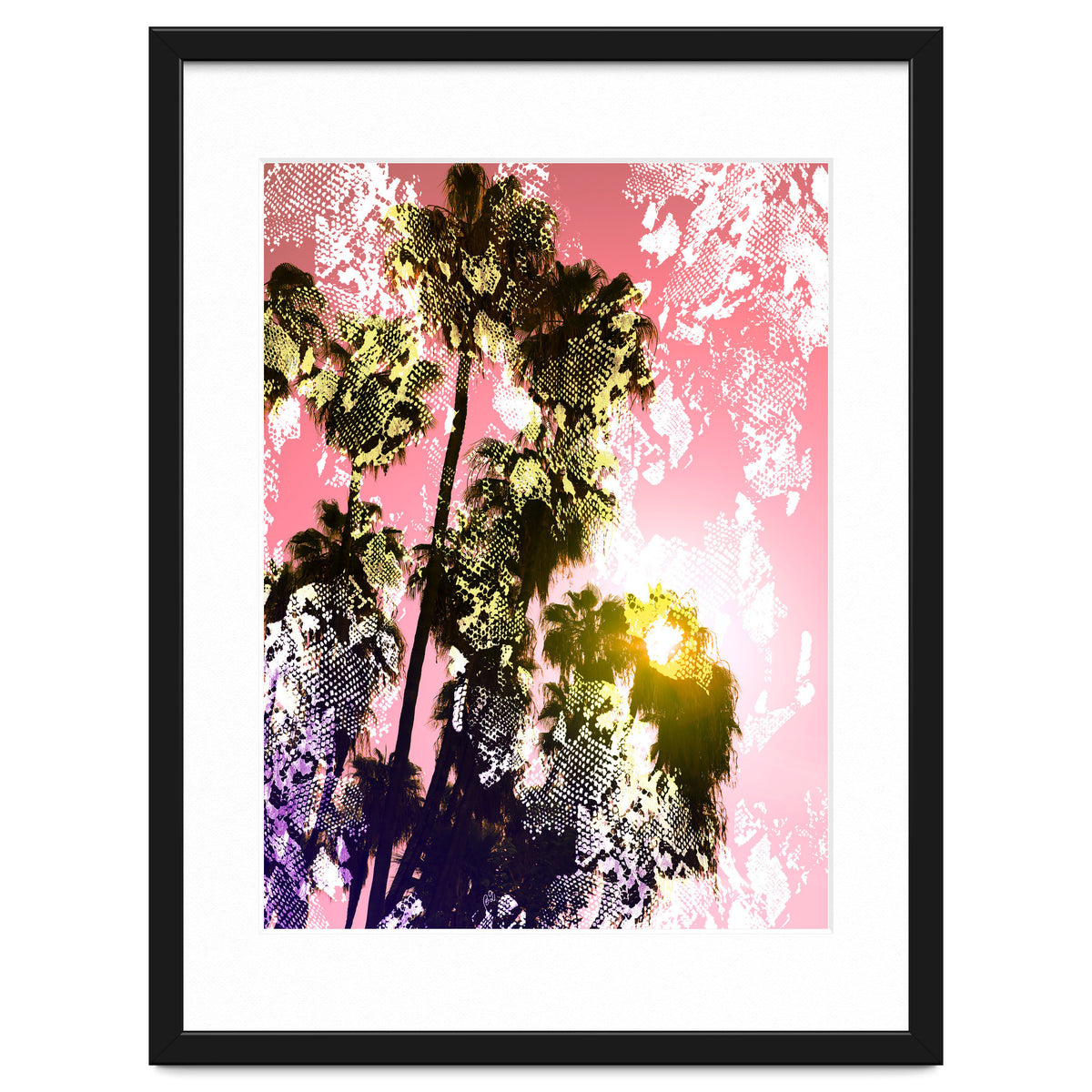 Snake sunset in paradise