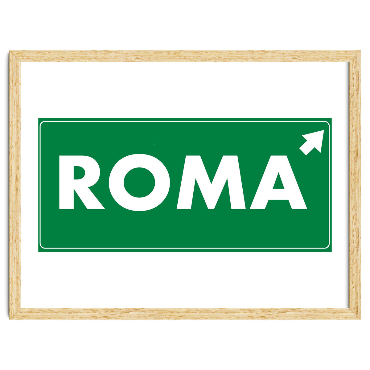 Let`s go to Roma, Italy! Road sign