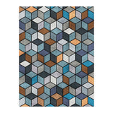 Colorful Concrete Cubes - Blue, Grey, Brown (Print Only) thumbnail