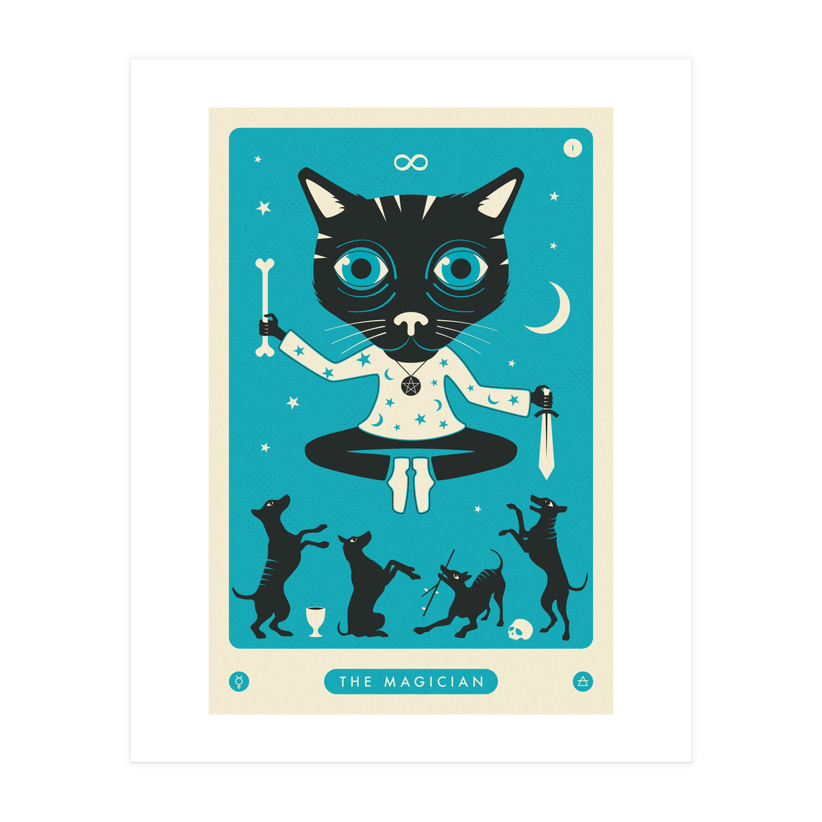 TAROT CARD CAT: THE MAGICIAN (Print Only)