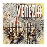 Venezia Vintage Art Gondolas sketch (Print Only) thumbnail