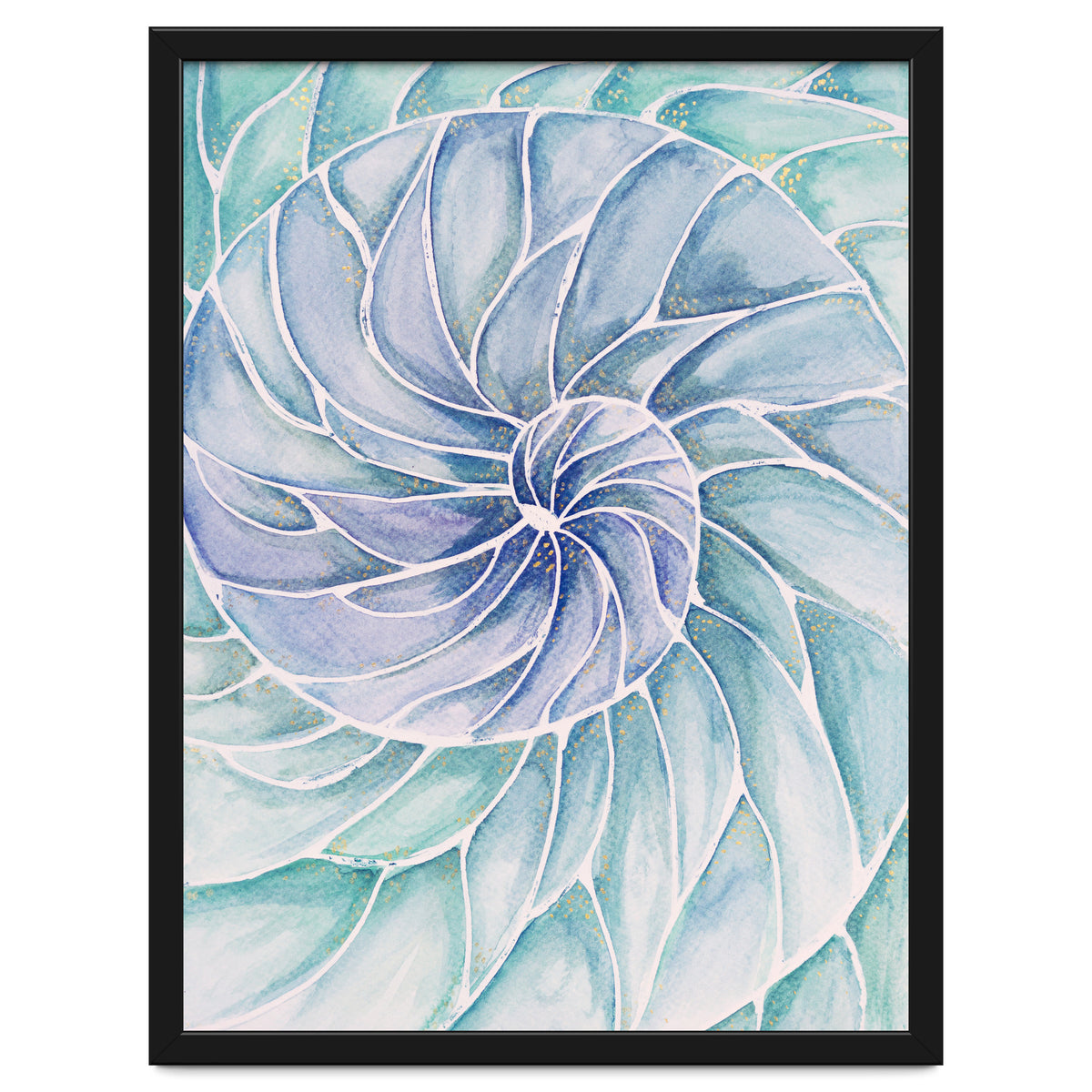 The inside of a shell