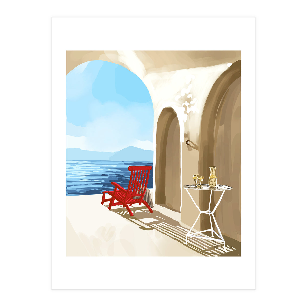 Solitude By The Sea, Tropical Travel Nature Architect (Print Only)