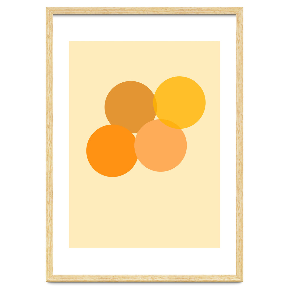Orange circles abstract
