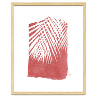 Palm Leaves On Red
