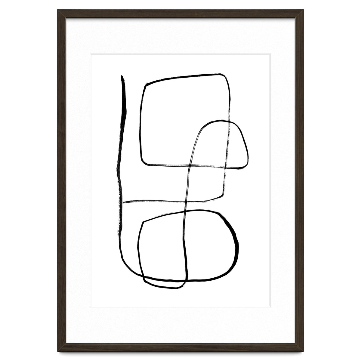 Mid-Century Line Art Print #3