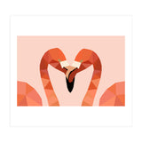 Flamingo Bird Low Poly Art  (Print Only) thumbnail