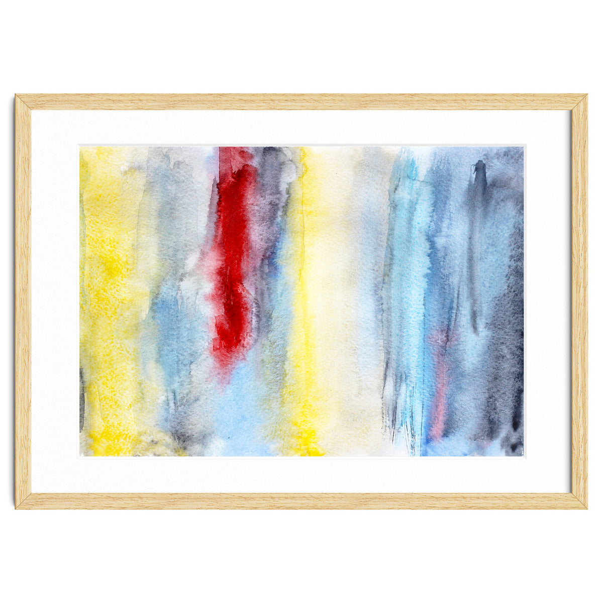 Touch of red || abstract watercolor